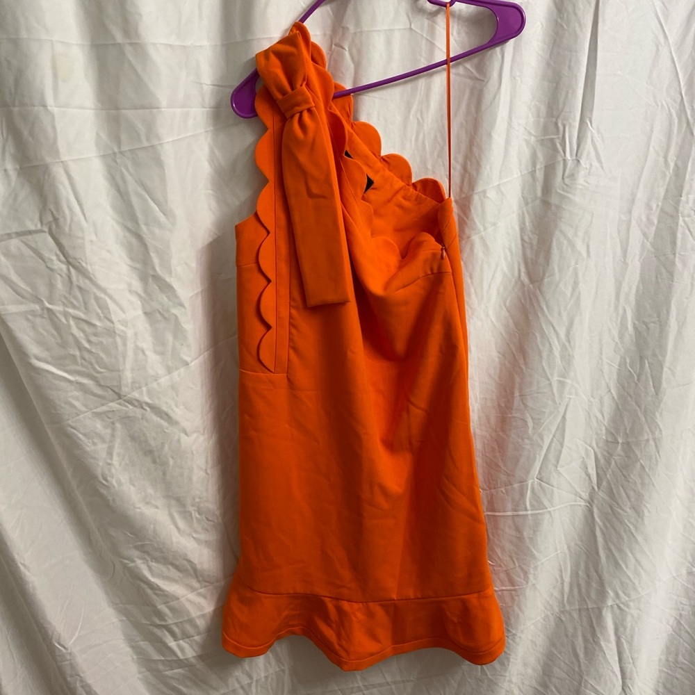Orange One Shoulder Dress